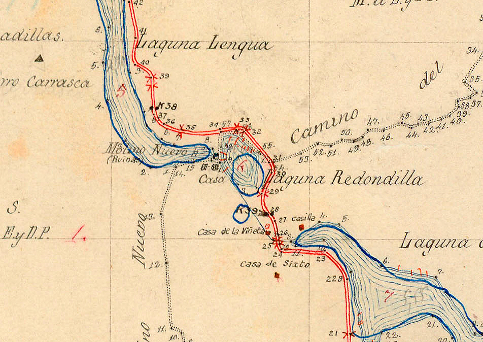 Laguna Taza en 1878