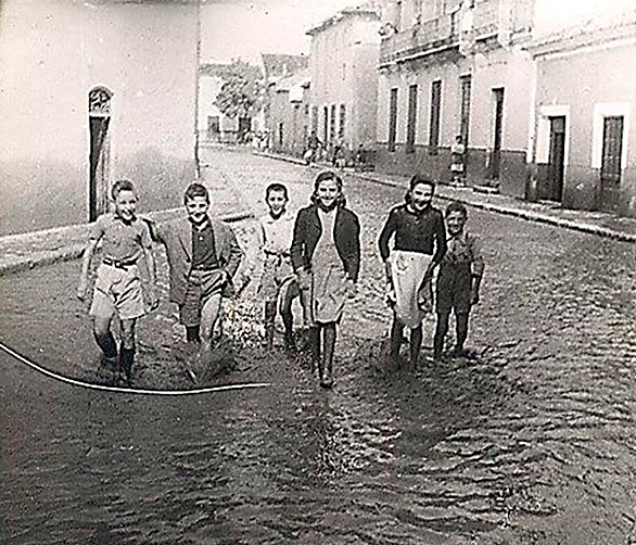 Tomelloso inundado por las aguas del Alto Guadiana en el año 1947
