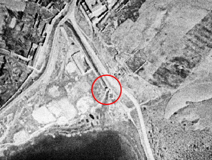 Imagen de la compuerta y canal de Ruidera en el año 1956