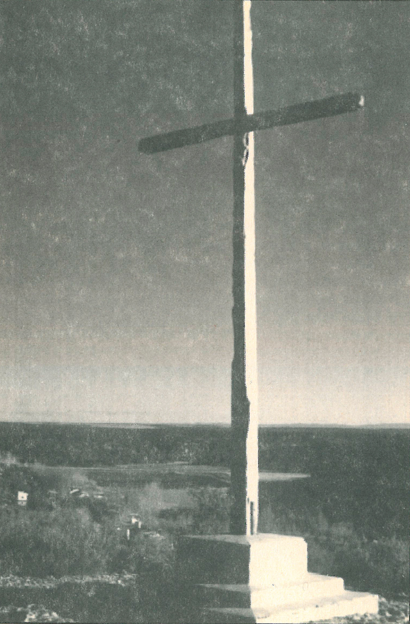 Antigua Cruz de las Monjas en los años 70 del siglo XX