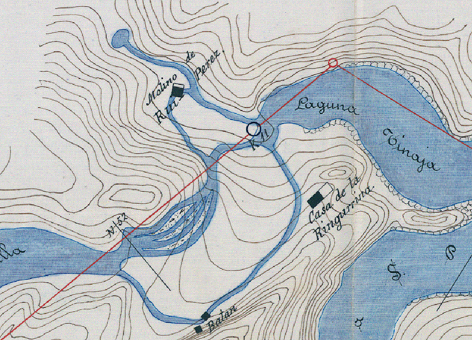 Fuente de la Telesfora o Ruipérez en un mapa del año 1895