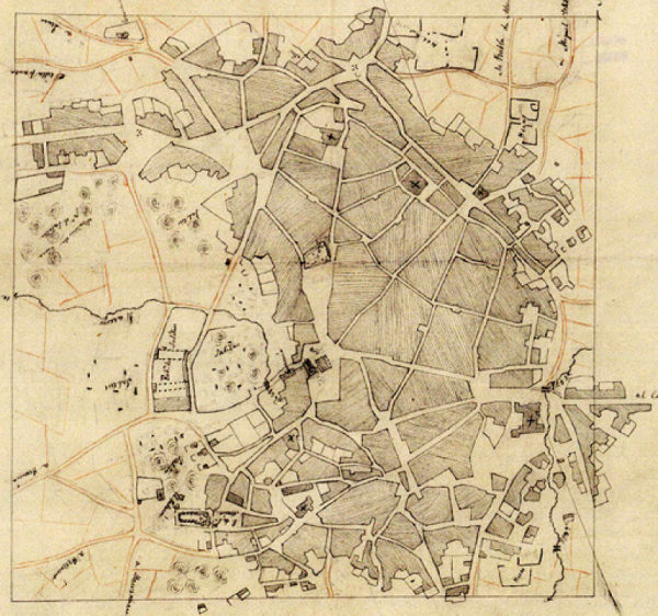 Mapa de Alcázar de San Juan de 1840